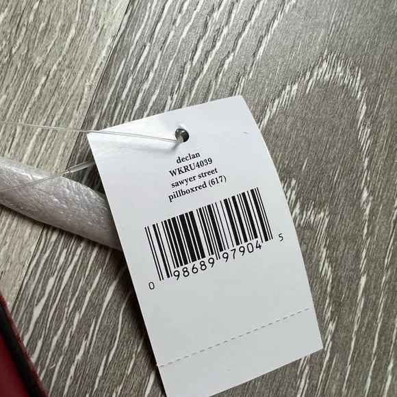 kate spade wkru 4039 declan sawyer street pillbox red NWT - Picture 8 of 8